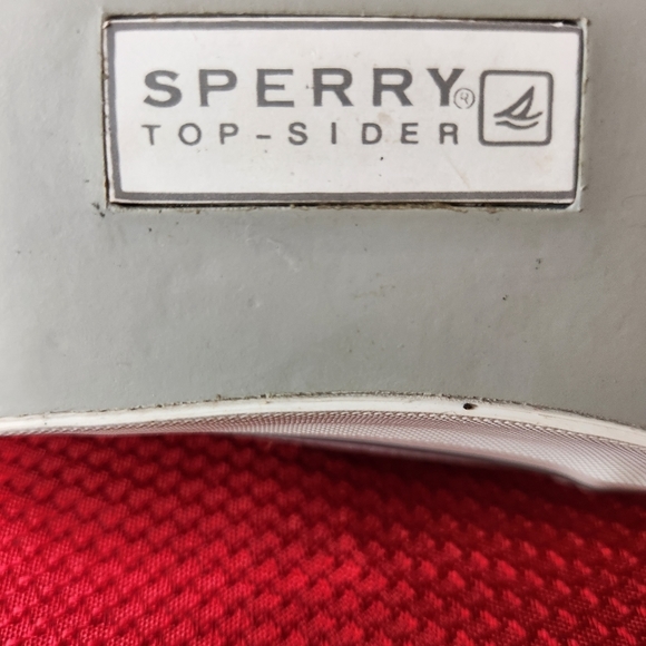 Sperry Top Siders Women's size 9.5 Gray canvas sneakers - Picture 9 of 10